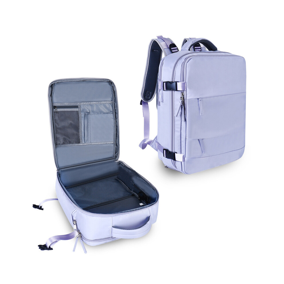 (Purple) Large Women Travel Backpack 17 Inch Laptop USB Airplane Business Shoulder-image-OPC-PGJKNHZ-NEW