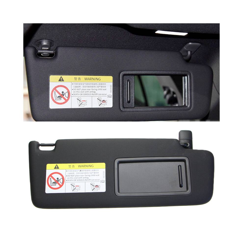 ( Passenger) K-Car Front Sun Visor Panel With Makeup Mirror Sun Shade For Skoda Superb 2016-2019 Black 9008532248434
