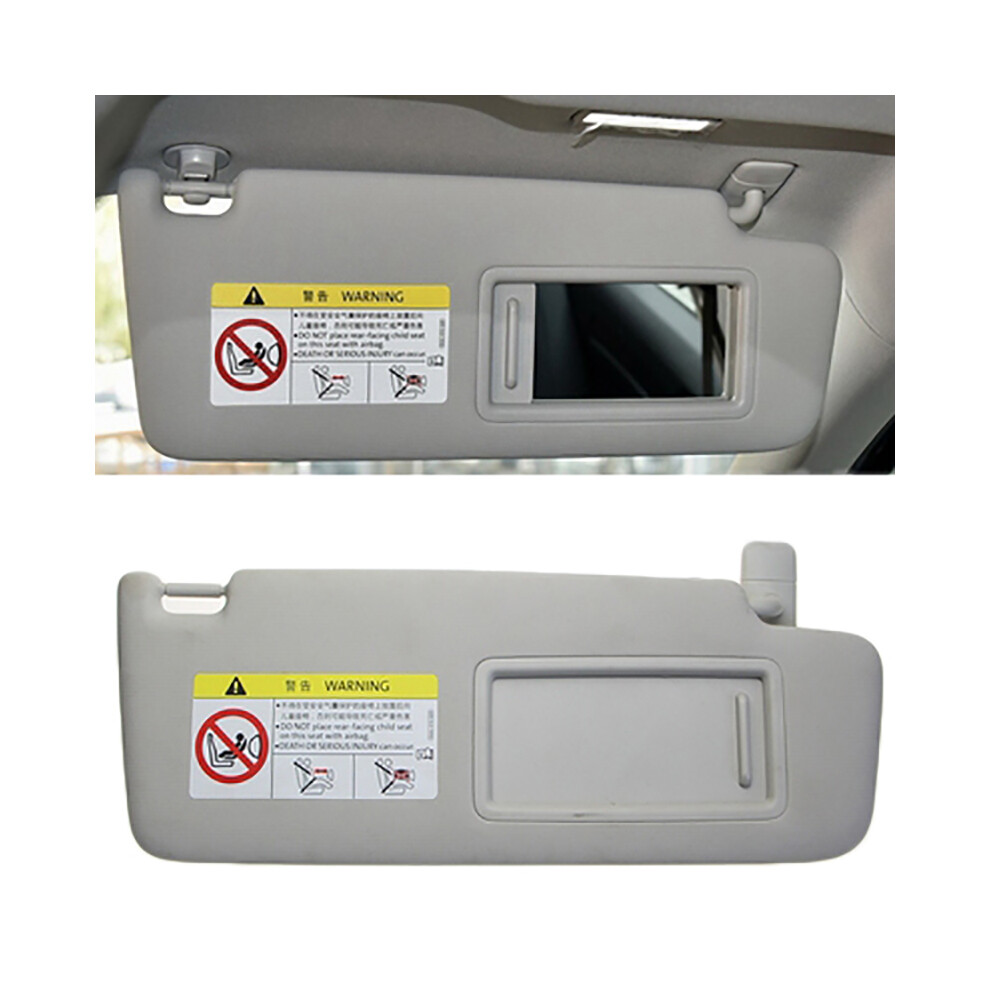 ( Passenger) K-Car Front Sun Visor Panel With Makeup Mirror Sun Shade For Skoda Superb 2016-2019 Grey 9008532248427