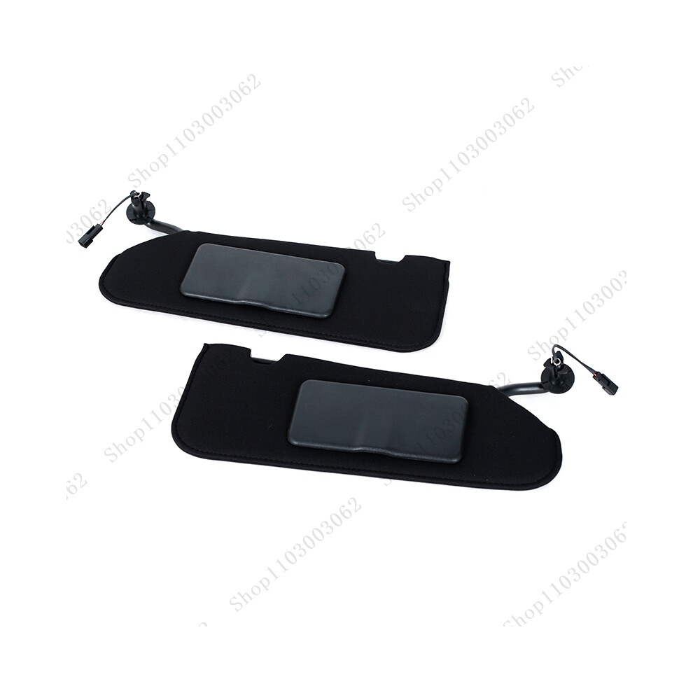 (1 Left And 1 Right) Sunvisor Interior Roof Sunshield Sun Visor Sunshade With Makeup Mirror With Line For Chevrolet Corvette 9008532258556