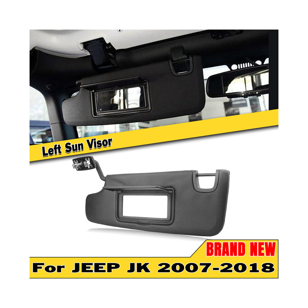 (Black) For Jeep Wrangler Jk 2007-2018 Sun Visor Left Driver Front Window Shade Shield Cover Sunvisor Black 9008532258365