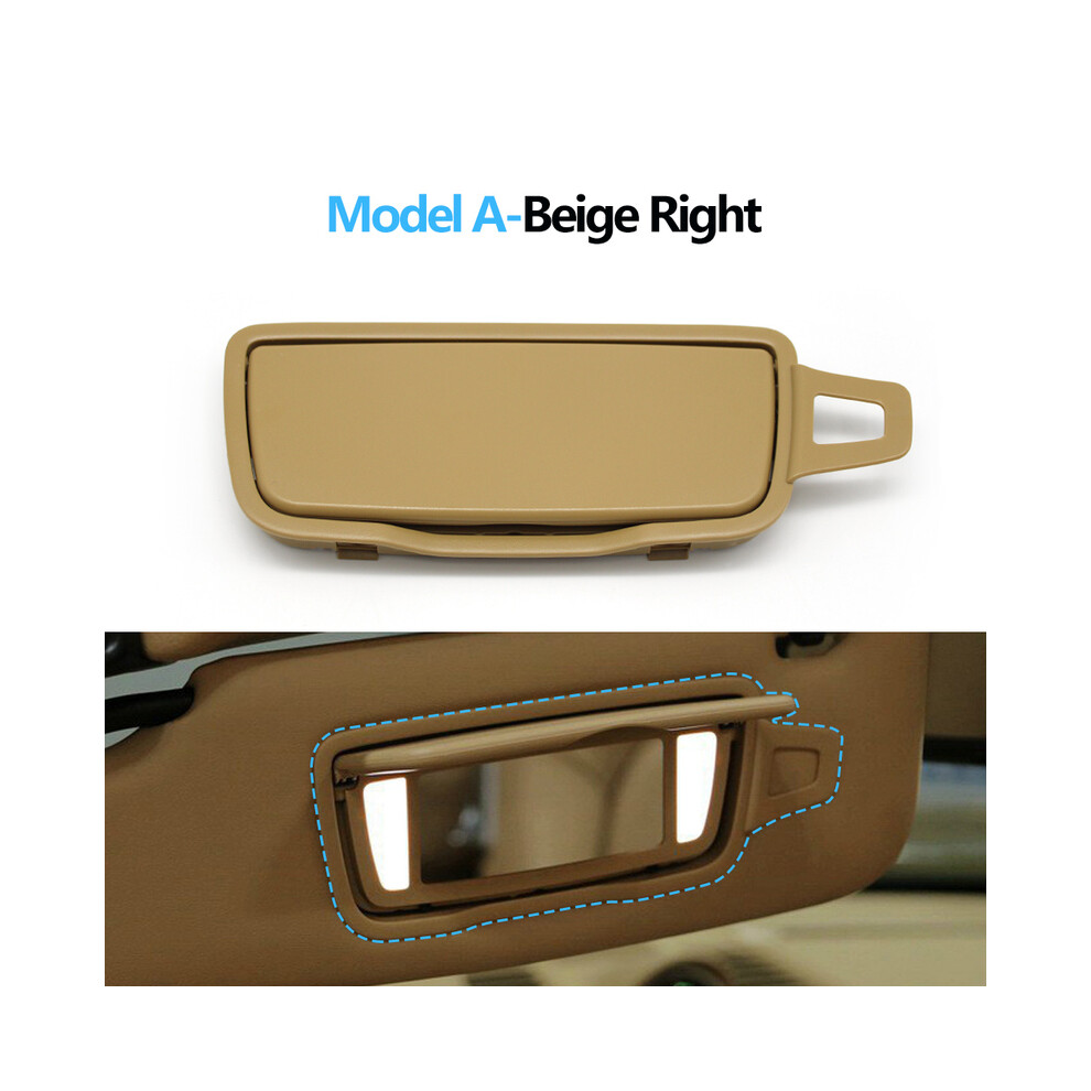 (Model A- Right) Car Left Right Sun Visor Vanity Mirror Cover Assembly For Porsche Boxster Cayman 911 981 982 991 718 Beige 9008532250208