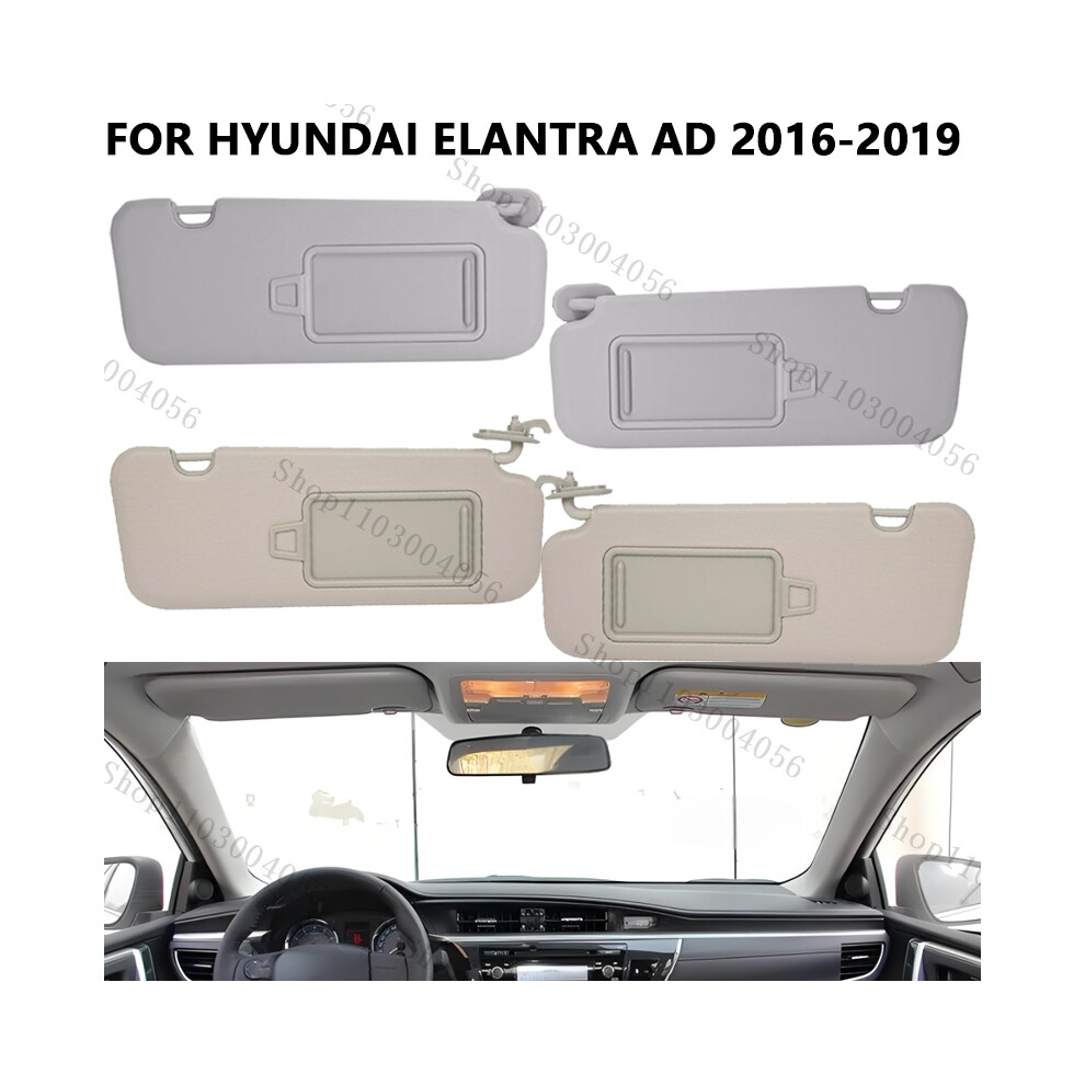 ( Right) Sun Visor For Hyundai Elantra Ad 2016 2017 2018 2019 Side Driver Passenger Sunvisor With Mirror Baffle Grey 9008532254640