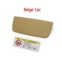 (Beige 1pc) Car Interior Sun Visor Vanity Mirror Cover For Porsche Boxster Cayman Carrera 911 981 982 991 982857551,982857551T,982857551AR