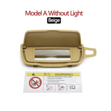 (Model A Beige 1pc) Car Left Right Sun Visor Vanity Mirror Cover For Porsche Boxster Cayman Carrera Traga GT3 981 982 911