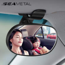(Style 1 Suction type) Car Interior Mirror Baby Mirrors Dashboard Suction Cup Windshield Sun Visor Plate Clips Auxiliary Observe