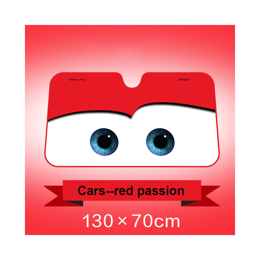 (Red) 6 Colors Eyes Heated Windshield Sunshade Car Window Windscreen Cover Sun Shade Auto Sun Visor Car-Covers Red 9008532262607