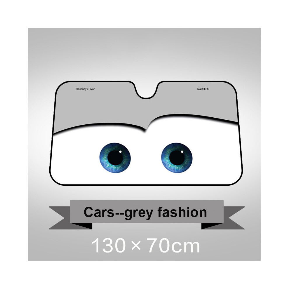 (Grey) 6 Colors Eyes Heated Windshield Sunshade Car Window Windscreen Cover Sun Shade Auto Sun Visor Car-Covers Grey 9008532262584