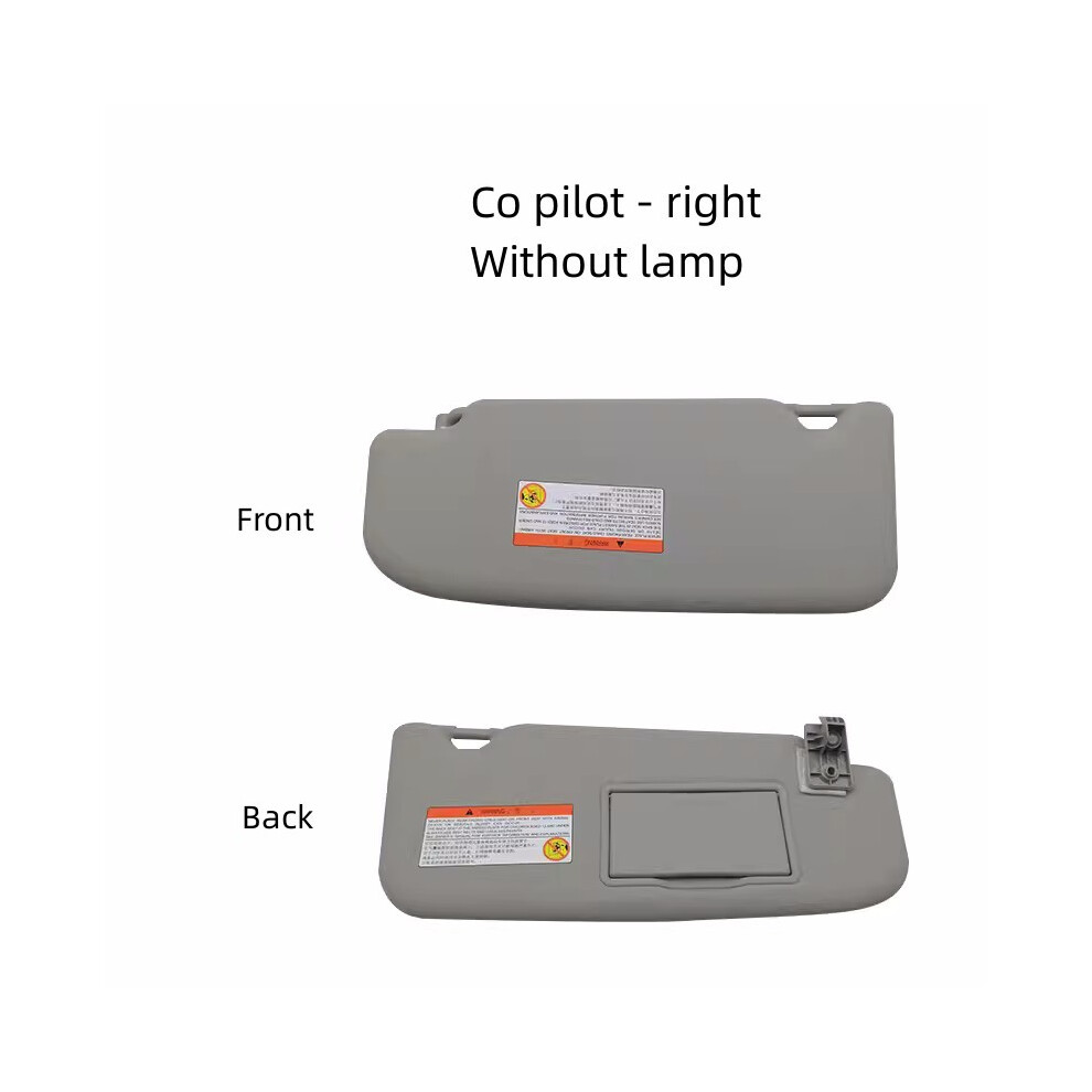 (Right Without Lamp) For Nissan 08 -15 Qashqai Sun Visor Sunshade With Makeup Mirror Sunscreen Original Vehicle Supporting 9008532240919
