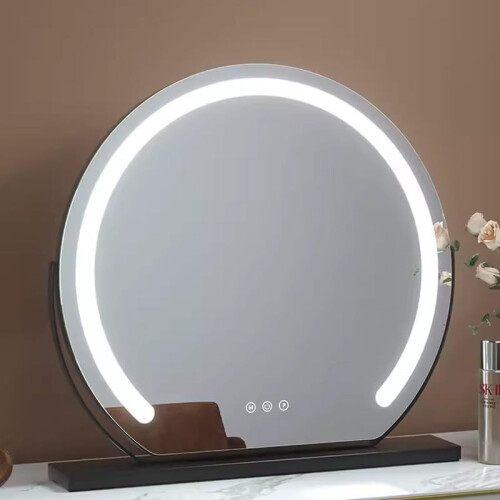 (40cm) Vanity Mirror with Lights, Light up Mirror with Smart Touch 3 Colors Dimmable, Tabletop Mirror, 360 2