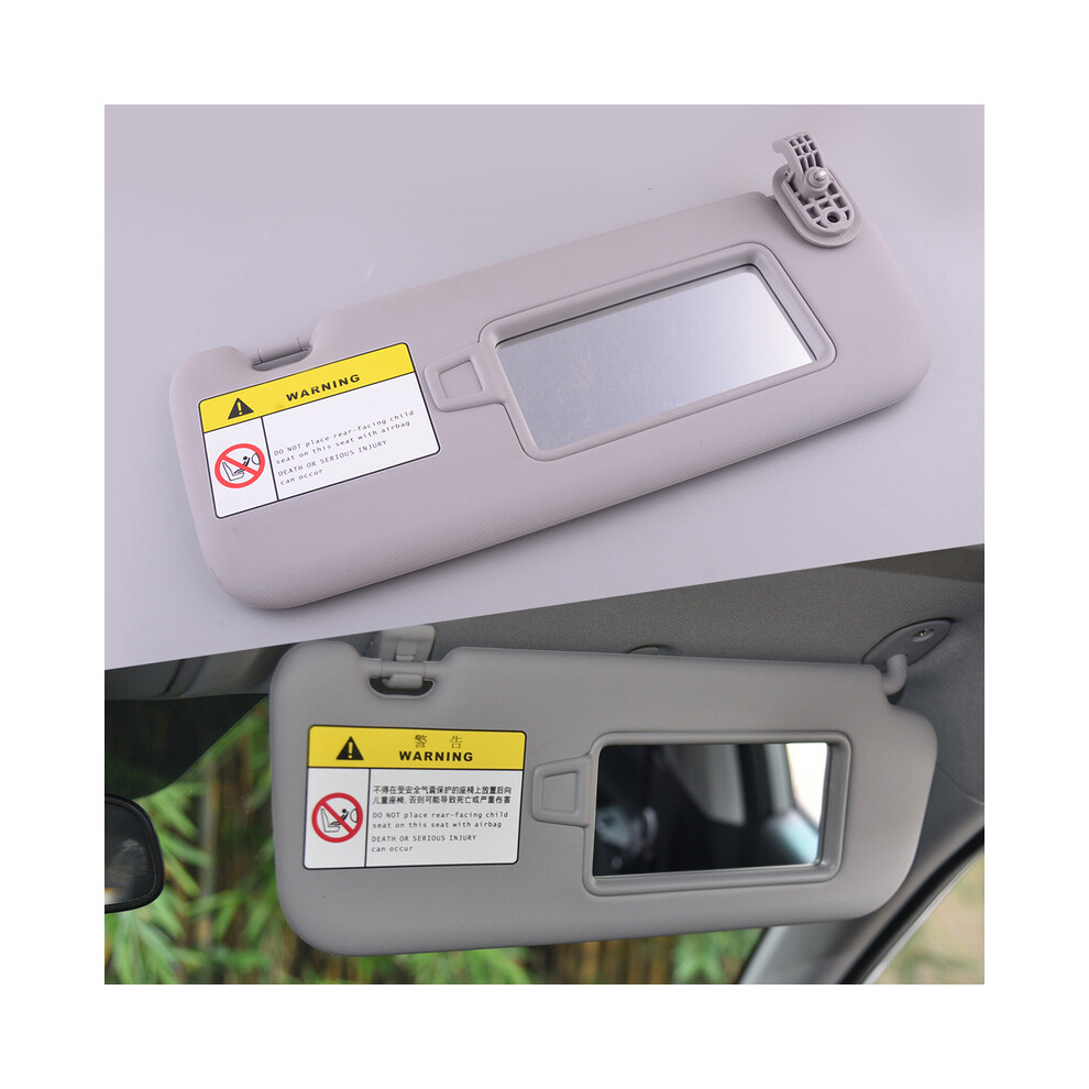 Right Passenger Side Sun Visor With Makeup Mirror Fit For Hyundai Elantra Ad 2017 2018 2019 Grey 9008532241145