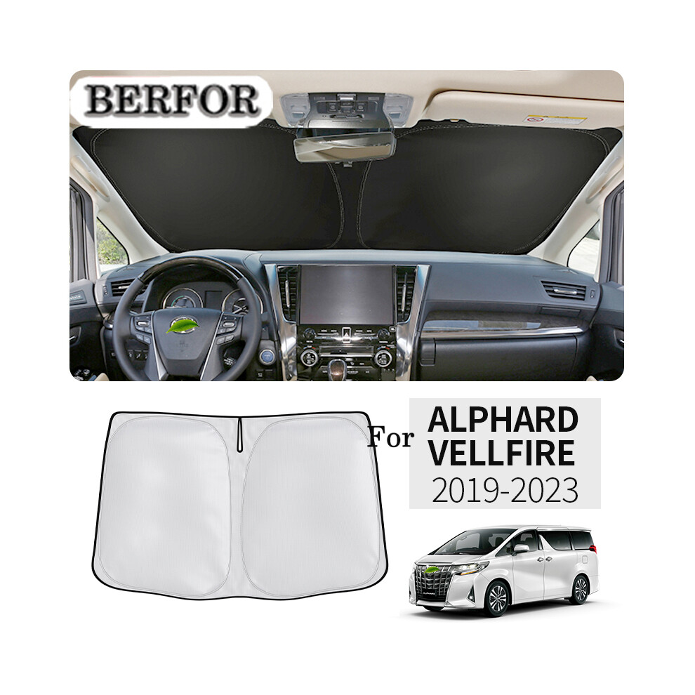 (1) For Toyota Alphard 30 Ah30 Vellfire 2015-2023 Nano-Insulat Windshield Sunshade Front Window Sun Shade 9008532239708