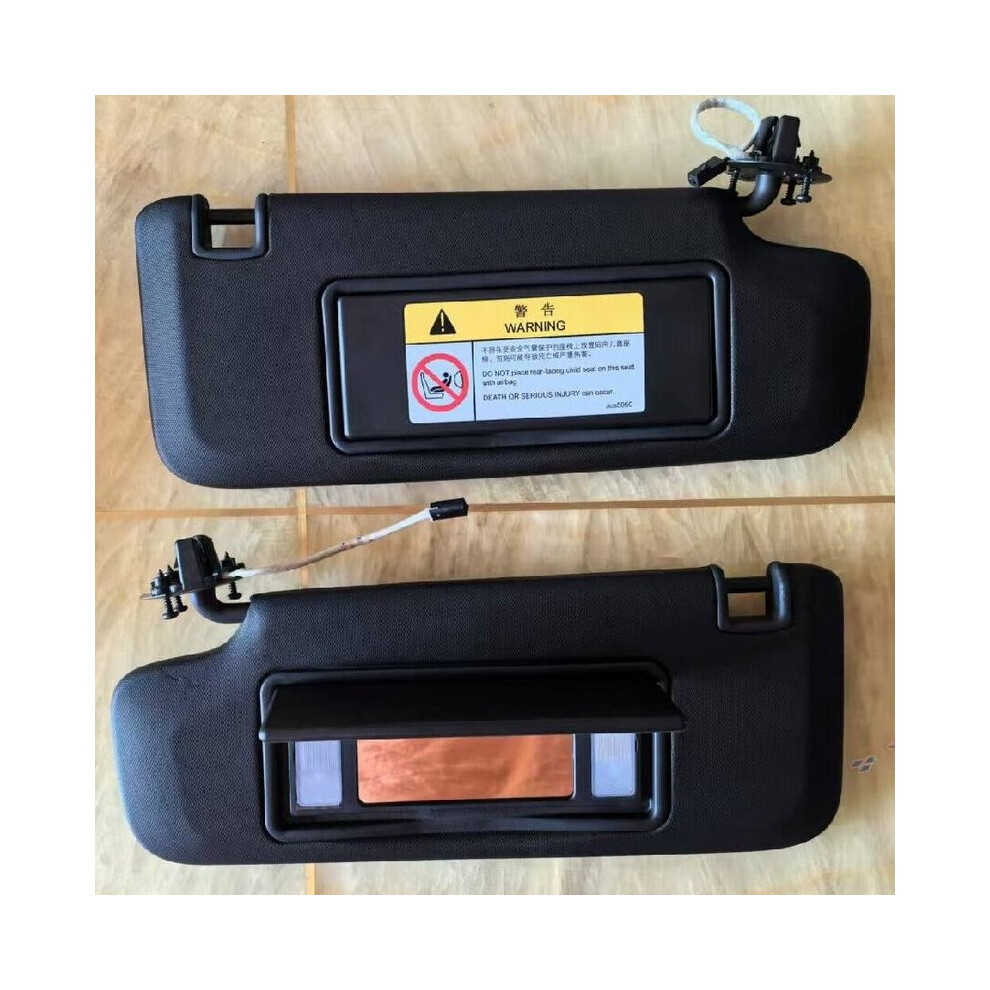 Black/Light ( 1Pair) For Chevrolet Cruze 2009 2010 2011 2012 2013 2014 -2019 Interior Sunvisor With Mirror Front Visor