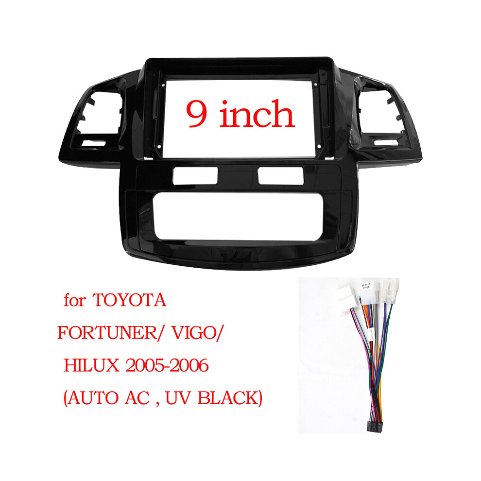 (At Frame-2005-Cord) For Toyota Fortuner Hilux 2005-2014 Car Radio Fascias Android Gps Mp5 Stereo Player 2Din Head Unit Panel 9008532297784