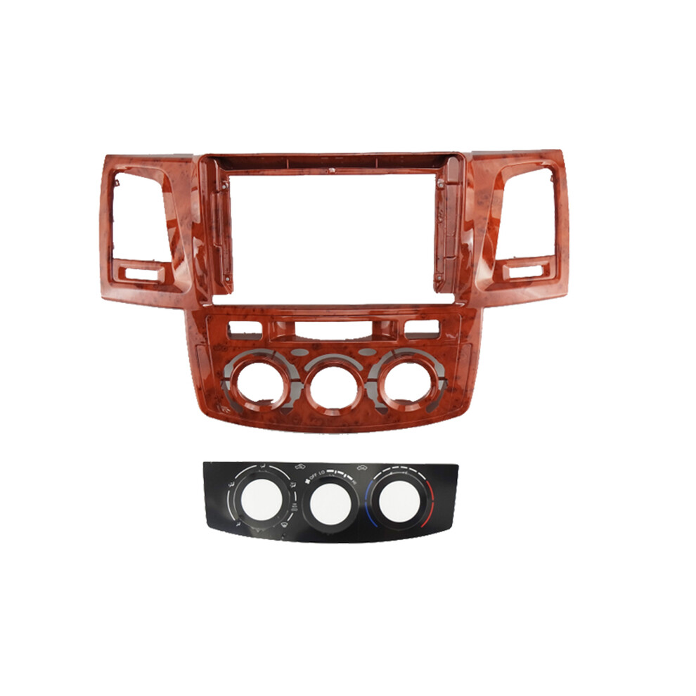 (Mahogany) For Toyota Fortuner Hilux 2005-2014 Car Radio Fascias Android Gps Mp5 Stereo Player 2Din Head Unit Panel 9008532298101