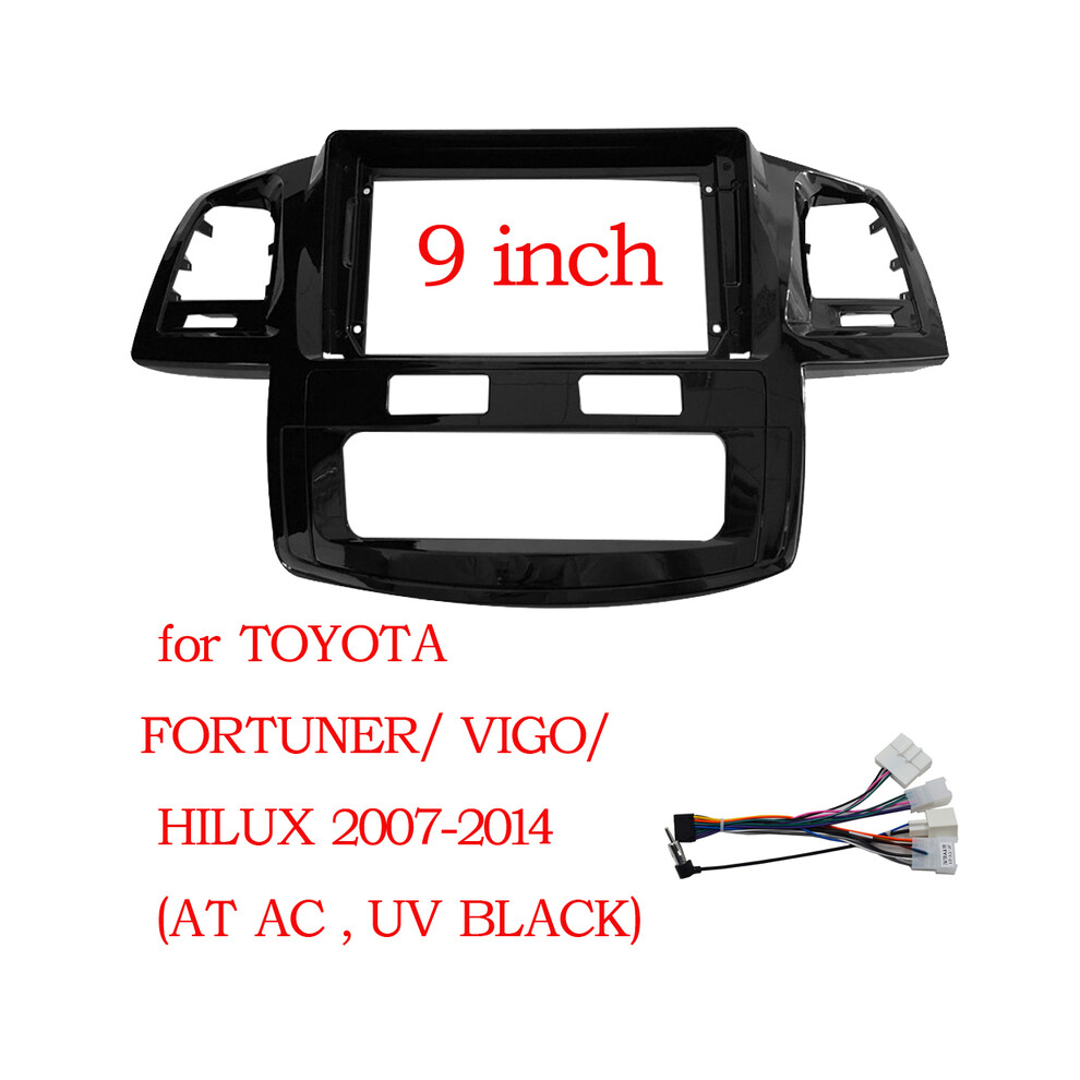 (At Frame-Cord-2014) For Toyota Fortuner Hilux 2005-2014 Car Radio Fascias Android Gps Mp5 Stereo Player 2Din Head Unit Panel 9008532298125