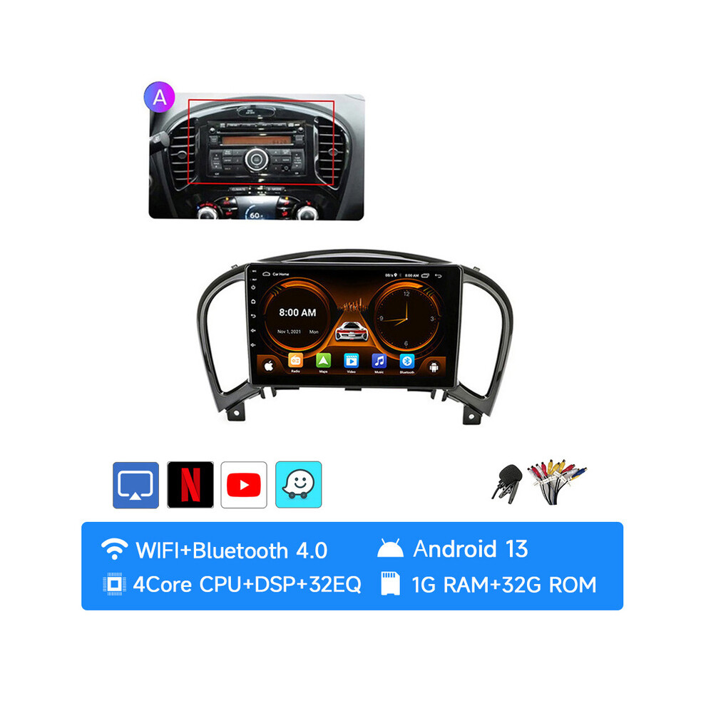 (4Core (1G 32G)-A) Jiuyin Mg18 Ai Voice Wireless Carplay Android Auto Radio For Nissan Juke Yf15 2010 2011 2012-2014 4G 9008532297210
