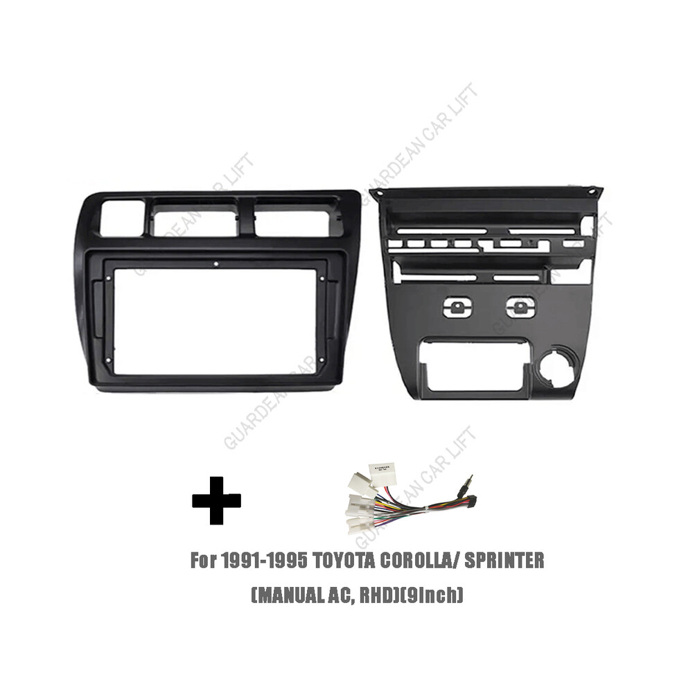 (Frame Cable Rhd Mt) For Toyota Corolla Sprinter 1991-1997 (9Inch)Car Radio Fascias Android Gps Mp5 Stereo Player 2 Din Head 9008532294653