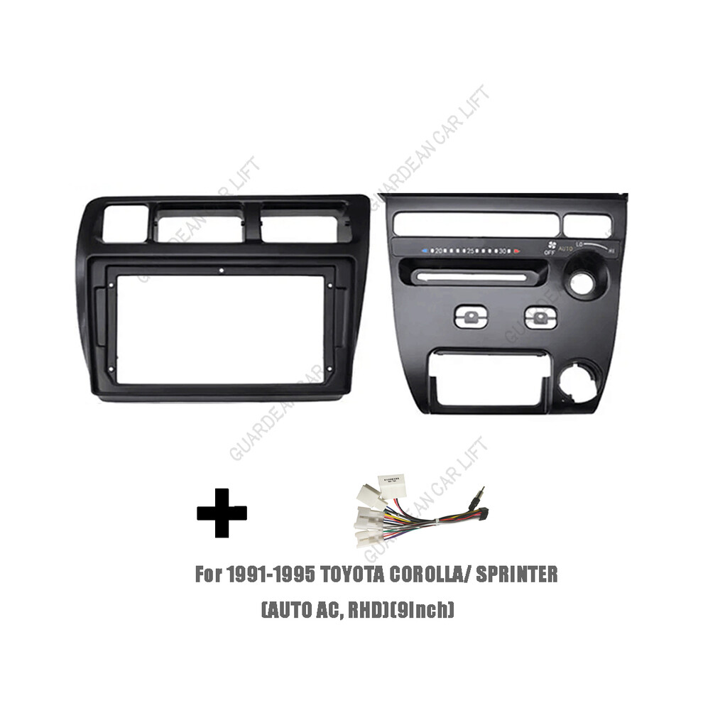 (Frame Cable Rhd At) For Toyota Corolla Sprinter 1991-1997 (9Inch)Car Radio Fascias Android Gps Mp5 Stereo Player 2 Din Head 9008532294660