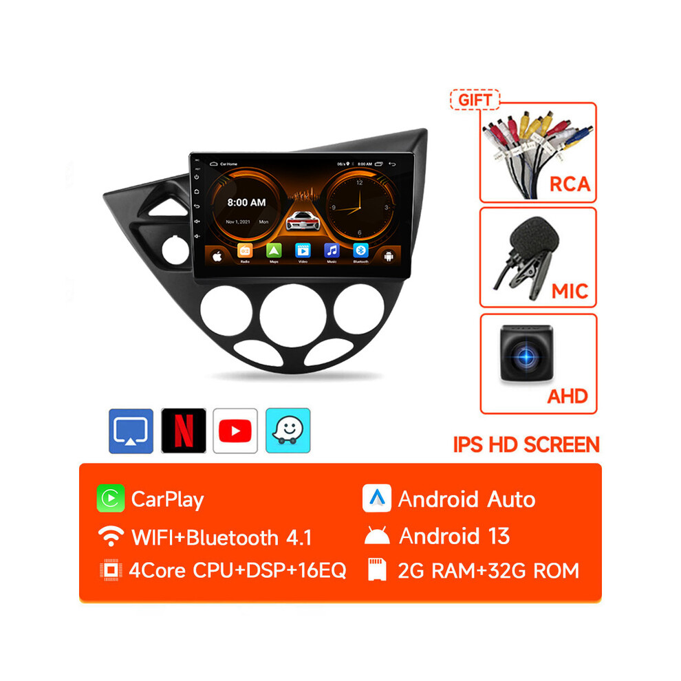 (4Core 2G 32G Cam) 2 Din Car Radio Android Stereo For Ford Fiesta 1995-2001 Focus Mk1 1998-2004 Car Multimedia Player Carplay 9008532304154