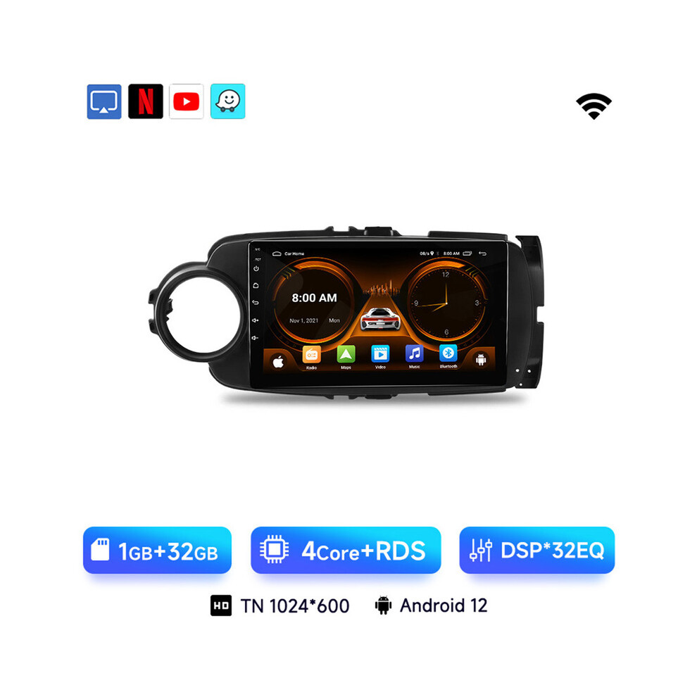 (Wifi (1G 32G) B) Jiuyin Ai Voice 2 Din Android Auto Radio For Toyota Yaris 2012 2013 20014-2017 Carplay Car Multimedia 9008532302983