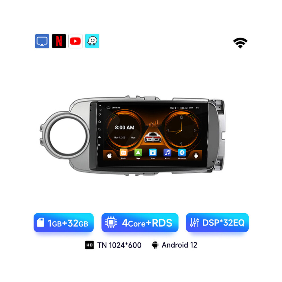 (Wifi (1G 32G) A) Jiuyin Ai Voice 2 Din Android Auto Radio For Toyota Yaris 2012 2013 20014-2017 Carplay Car Multimedia 9008532302976