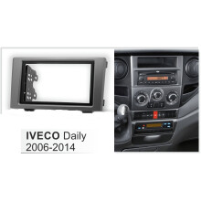 Double Din Car Facia for IVECO Daily 2006-2014 Radio DVD Stereo CD Panel Dash Kit Trim Fascia Face Plate