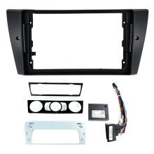 (BM02) 9inch Car Radio Frame Fascia Canbus Box Adapter Decoder Fitting Panel Kit For BMW E90 E91 E92 E93 M3
