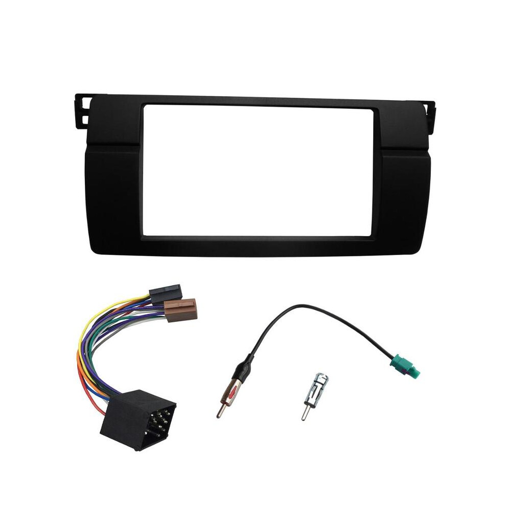 (Version A Iso) One Or Double Din Radio Fascias For Bmw 3 Series E46 1998-2005 Dvd Stereo Panel Dash Mount Refitting 9008532295629