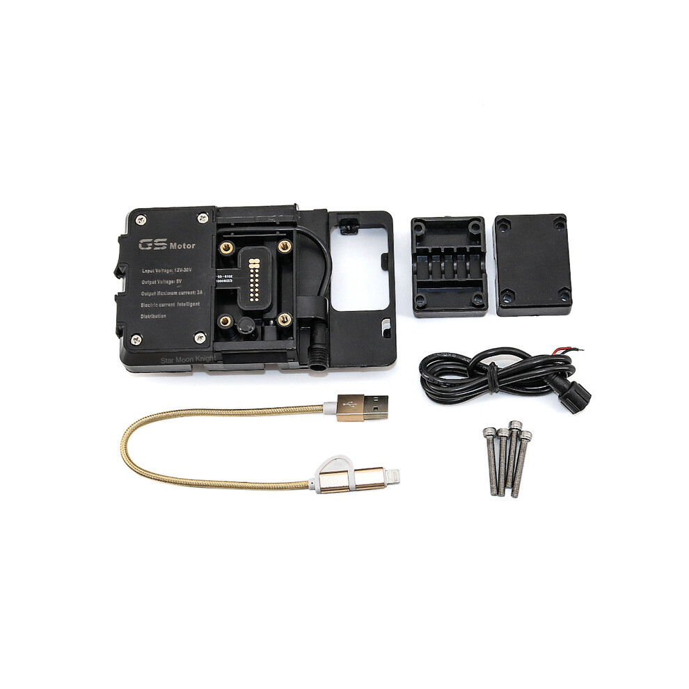 (Phone Holder) Motorcycle Gps Navigation Plate Bracket Windshield Stand Phone Mobile 9369862565005