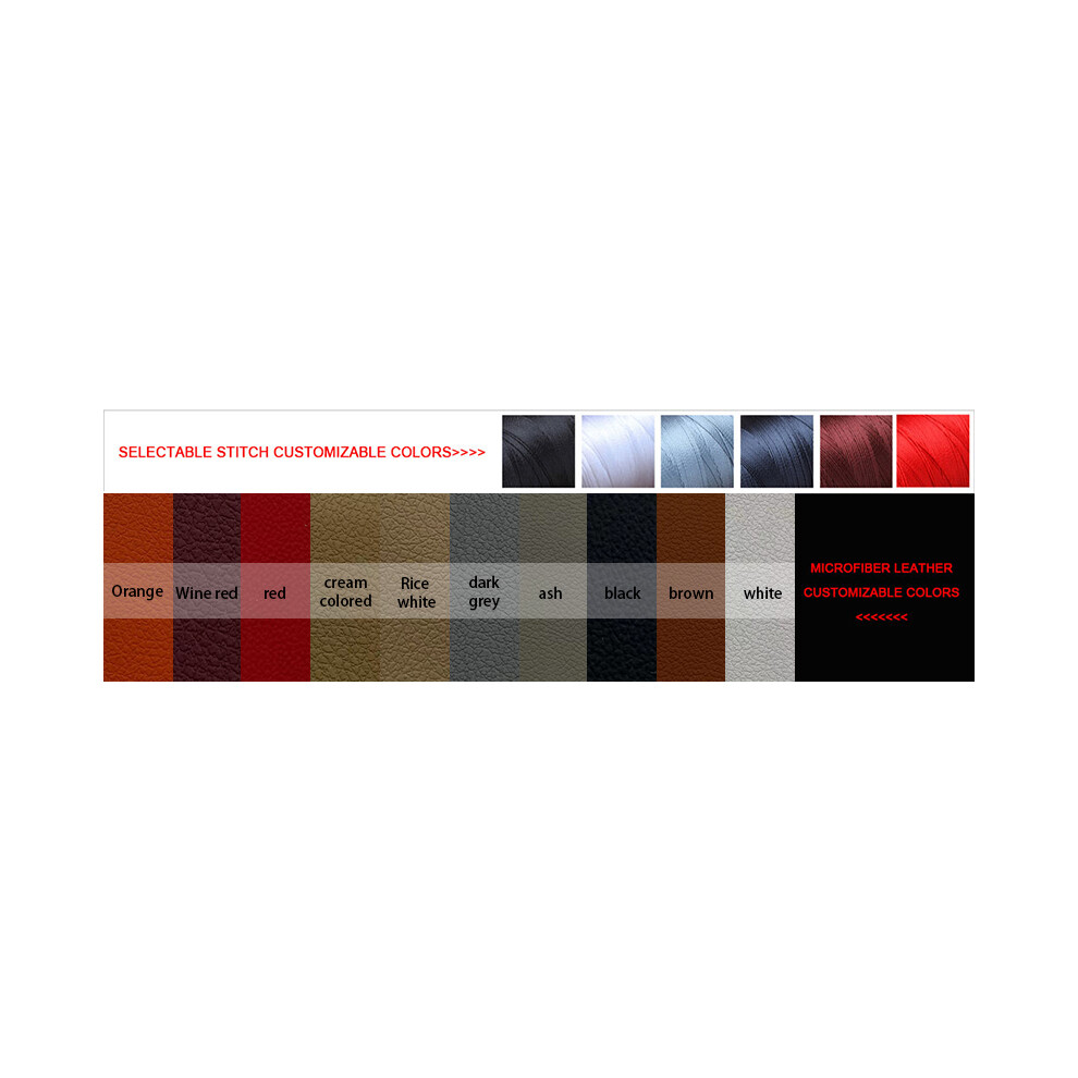 (Customize Color) Car-Styling Microfiber Leather Interior Door Armrest Panel Cover Trim 4Pcs With Mount Fittings For Citroen 9008532274594