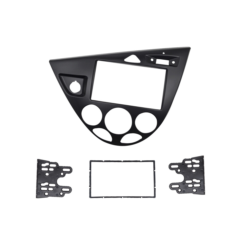 (Black) 2 Din Panel For Ford Focus Mk1 Fiesta Lhd Dash Mount Kit Interior Car Radio Surround Black 9008532294301