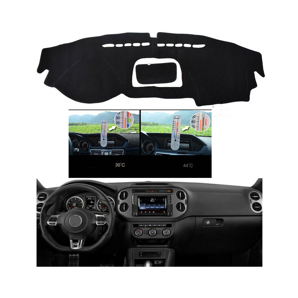 (Left Hand Drive) For Volkswagen Vw Tiguan 2009-2015 Dashboard Cover Dashmat Trim Car Dash Board Center Console Black 9008532264311