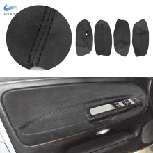 Suede Leather black line Car Accessories Door Panel Armrest Cover Trim For VW Passat B5 1998 1999 2000