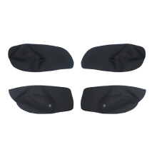 (4x Black) For VW Golf 4 MK4 Jetta Bora 98 - 2005 Microfiber Leather Manual Control Window Door Handle Armrest