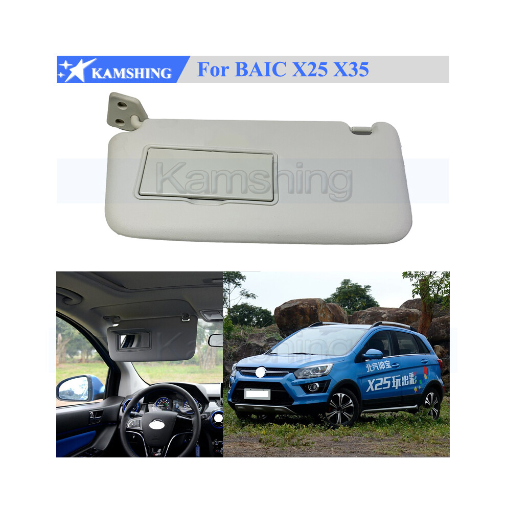 (X35 Left Side) Kamshing Sun Shield Overhead Console Interior Sunvisor With Mirror For Baic X25 X35 Front Sun Visor 9008532247000