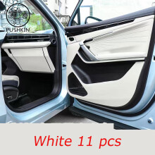 (11 pcs white) Car Door Anti Kick Pad Leather Protection Film For Geely Atlas pro Geely Starra 23-2024 Protector Stickers