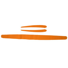 (Orange) Car Interior Door Panel Molding Trim Soft Suede Dash Cover Wrap Trim Replacement for Tesla Model 3 Y