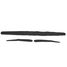 (black) Car Interior Door Panel Molding Trim Soft Suede Dash Cover Wrap Trim Replacement for Tesla Model 3 Y