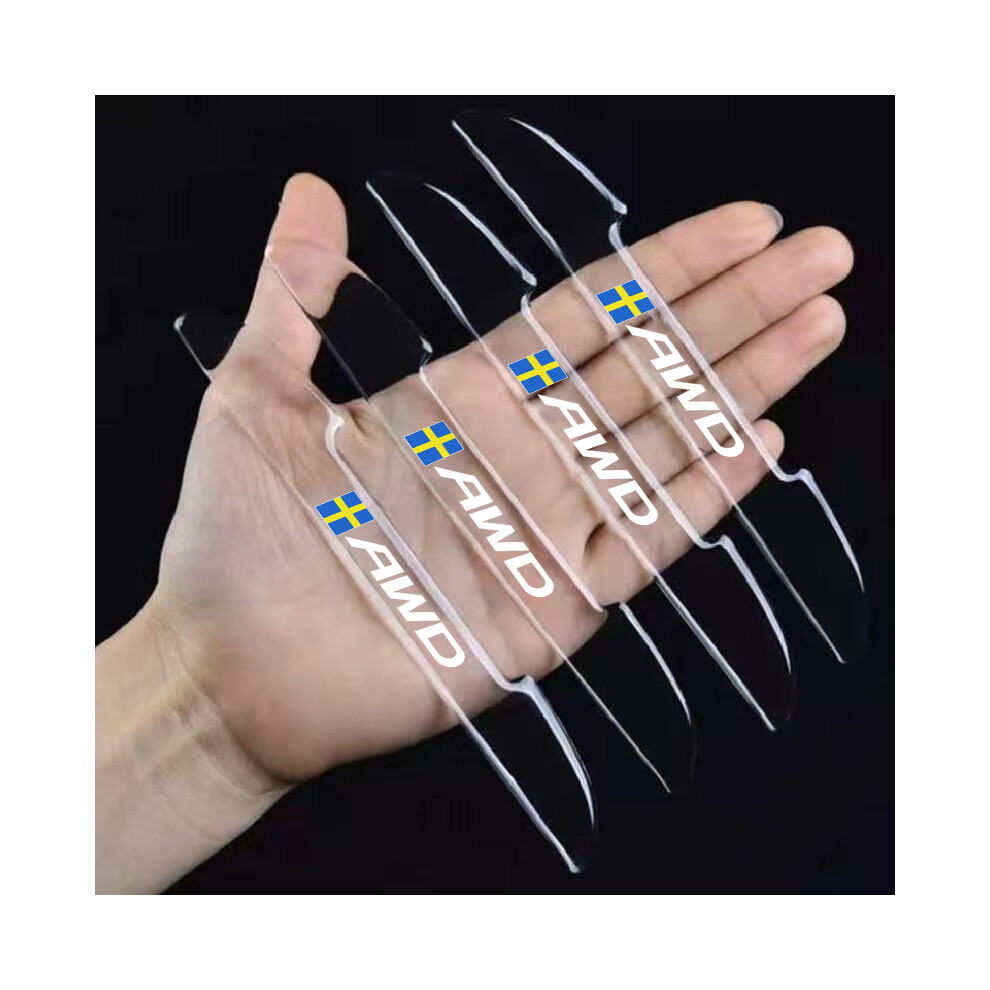 (4Pcs A For Awd) Car Door Anti-Collision Strip Decoration For Volvo 9008532280380