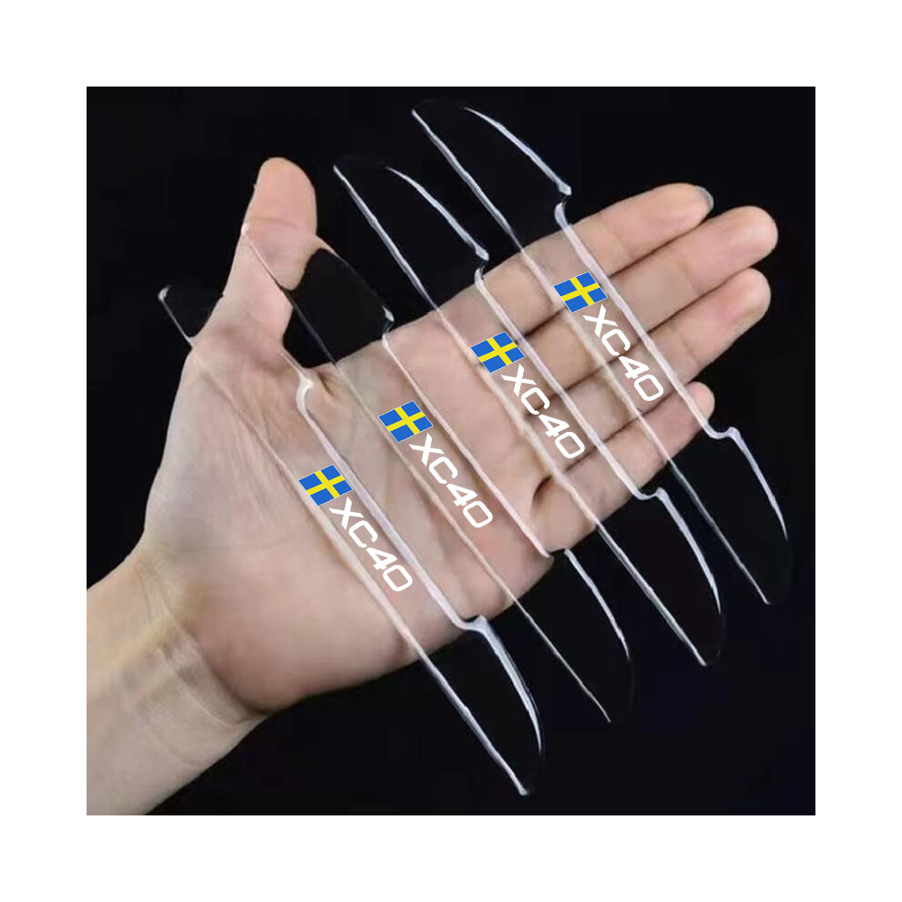 (4Pcs A For Xc40) Car Door Anti-Collision Strip Decoration For Volvo 9008532280250