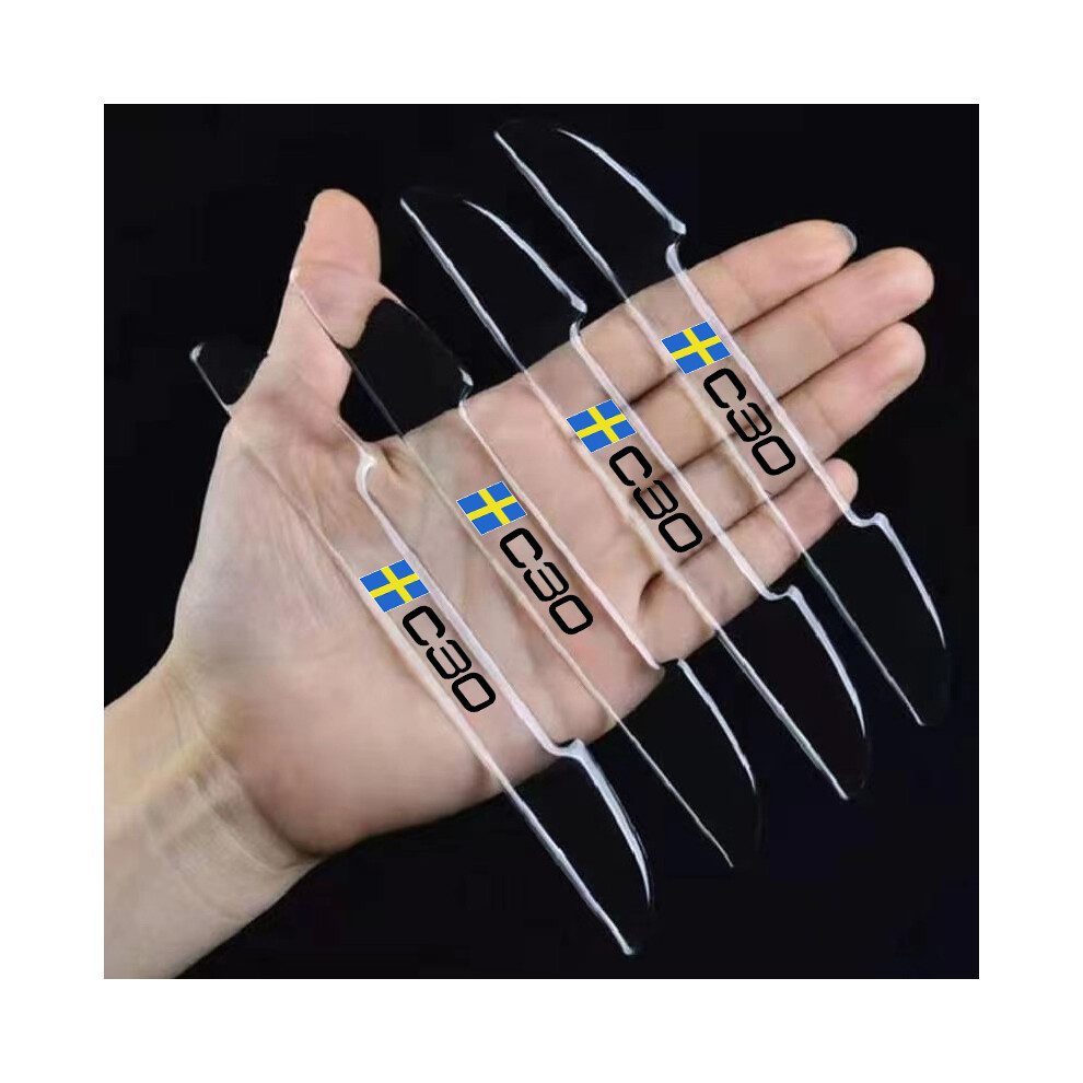 (4Pcs B For C30) Car Door Anti-Collision Strip Decoration For Volvo 9008532280311