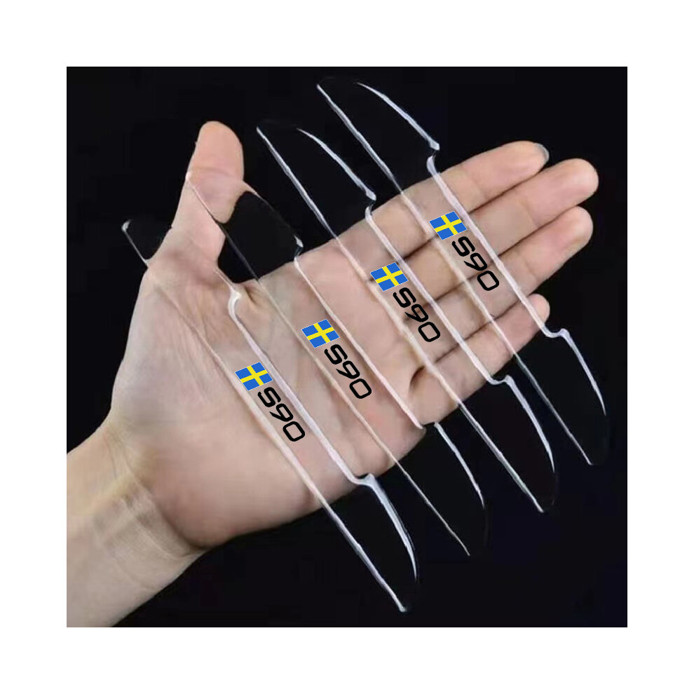 (4Pcs B For S90) Car Door Anti-Collision Strip Decoration For Volvo 9008532280106