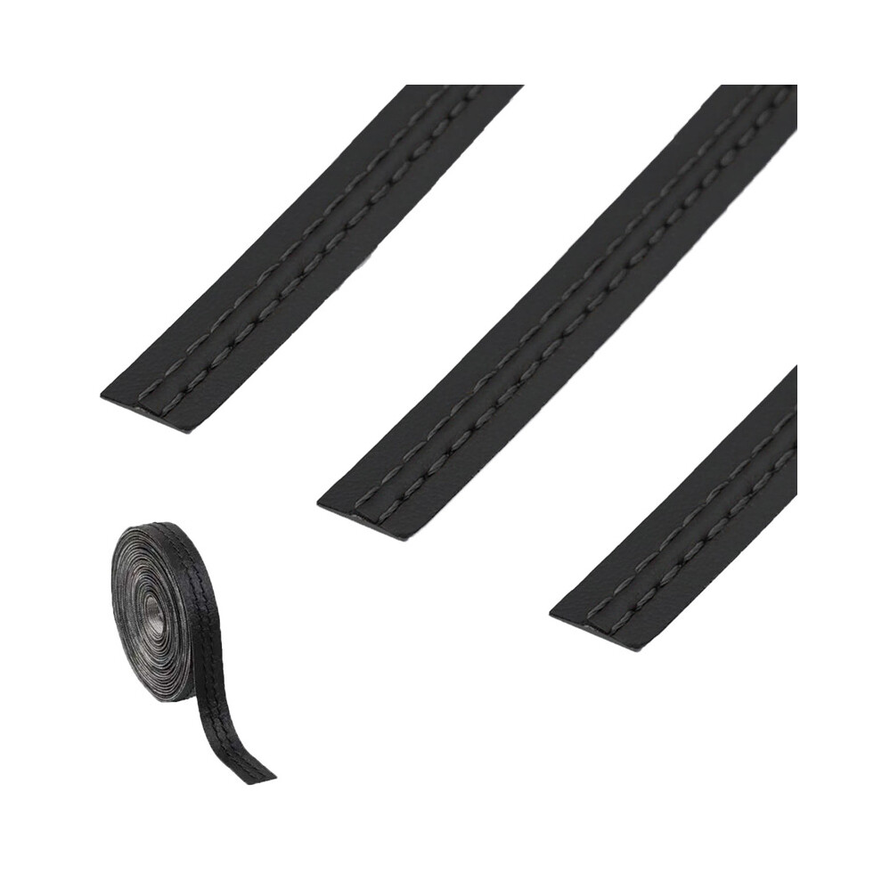 (, 2M) General Motors Decorative Strip Pu Leather Diy Woven Decorative Line Strip Door Dashboard Sticker Car Black 9008532290686