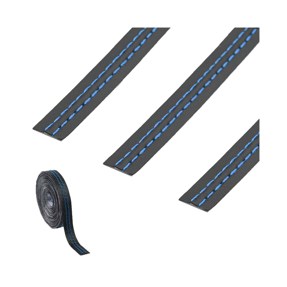 (, 8M) General Motors Decorative Strip Pu Leather Diy Woven Decorative Line Strip Door Dashboard Sticker Car Blue 9008532288164
