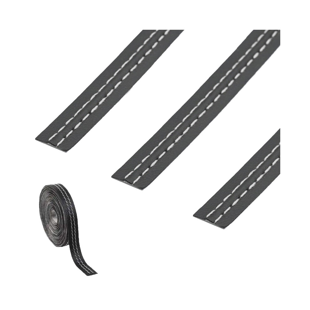 (, 8M) General Motors Decorative Strip Pu Leather Diy Woven Decorative Line Strip Door Dashboard Sticker Car White 9008532286986