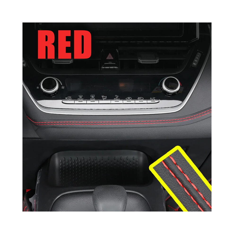 (, 0.5M) Universal Car Mouldings Trim Pu Leather Diy Braid Decorative Line Strip For Door Dashboard Sticker Car Red 9008532289277
