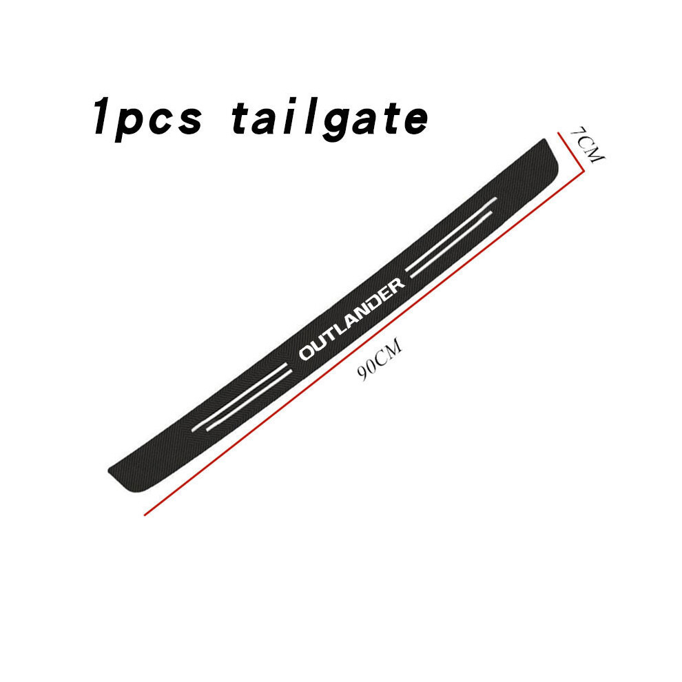 (1Pcs For Outlander) Leather Car Door Sill Plate Protector Stickers For Mitsubishi Outlander Car Accessorie Trunk Bumper 9008532277236