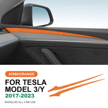 (2969 door side) Italian Suede Door Side Panel Trim Cover For Tesla Model 3 Model Y 2020 2021 2022 2023 Sticker Styling