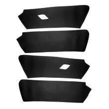 (Black) Microfiber Leather Door Panel Cover For VW Golf 7 2014 2015 2016 2017 2018 Interior Car Door Handle